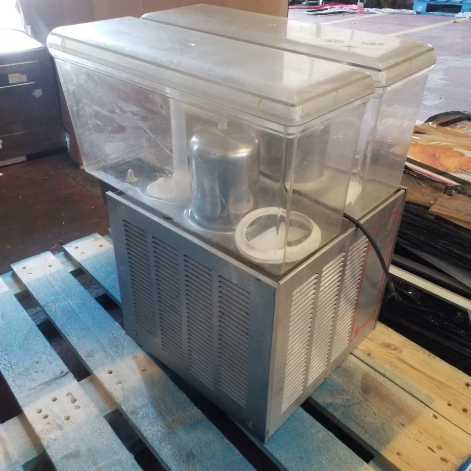 UGOLINI TWIN-HOPPER CHILLED DRINK DISPENSER & SLUSHI MACHINE 