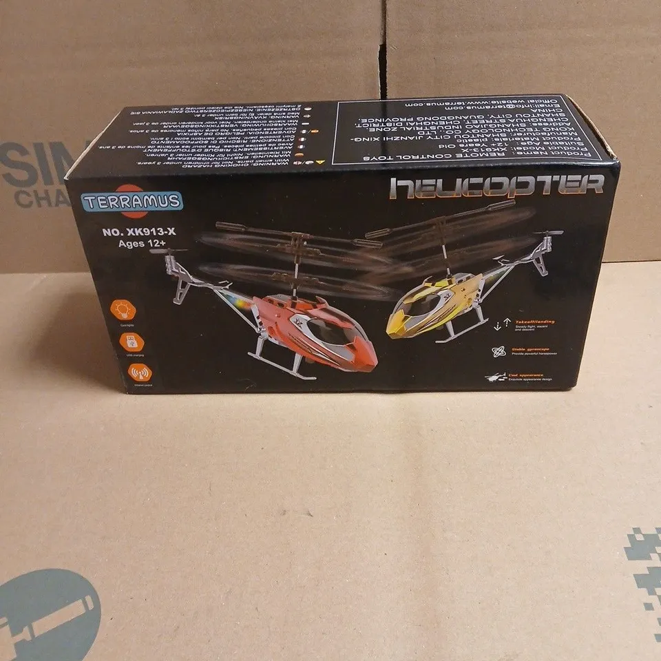 TERRAMUS HELICOPTER XK913-X RED BOXED