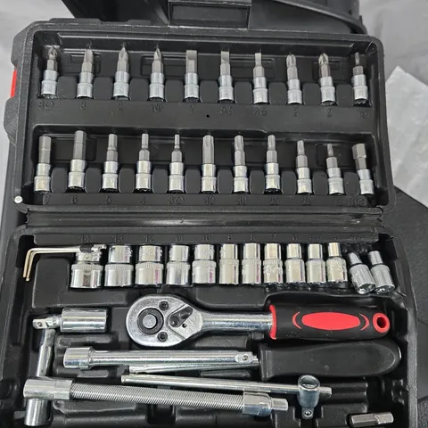Socket & Bit Set in Carry Case with Ratchet – Tool Kit