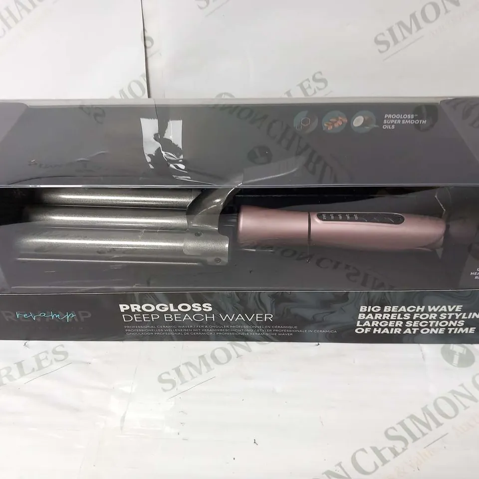 BOXED REVAMP PROFESSIONAL PROGLOSS DEEP BEACH WAVER HAIR STYLER
