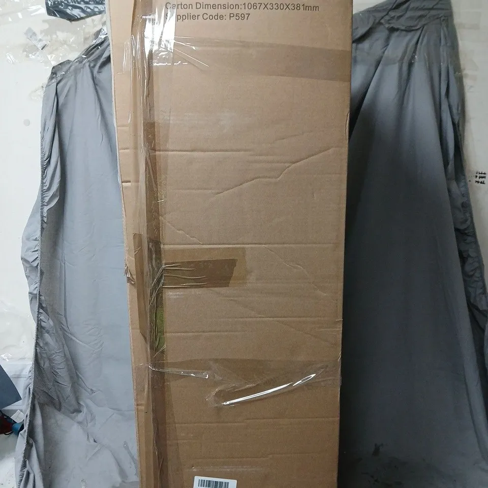 BOXED 7FT DENVER PRE LIT FLOCKED CHRISTMAS TREE WITH DUAL COLOUR TWINKLE LIGHTS - COLLECTION ONLY