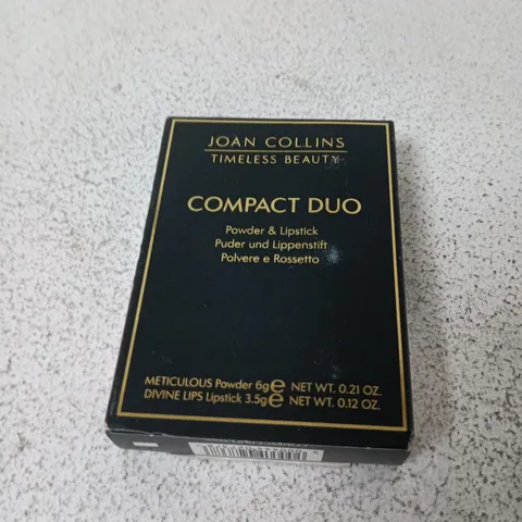JOAN COLLINS TIMELESS BEAUTY COMPACT DUO – POWDER & LIPSTICK