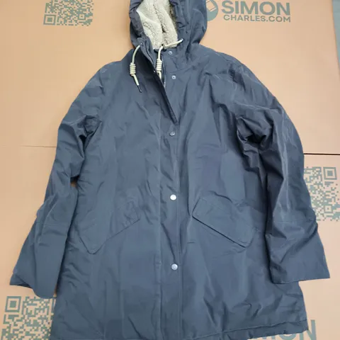 SEASALT CORNWALL RAIN LINED COAT IN DARK GREY - UK 16