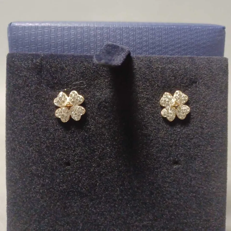 BOXED SWAROVSKI CLOVER EARRINGS