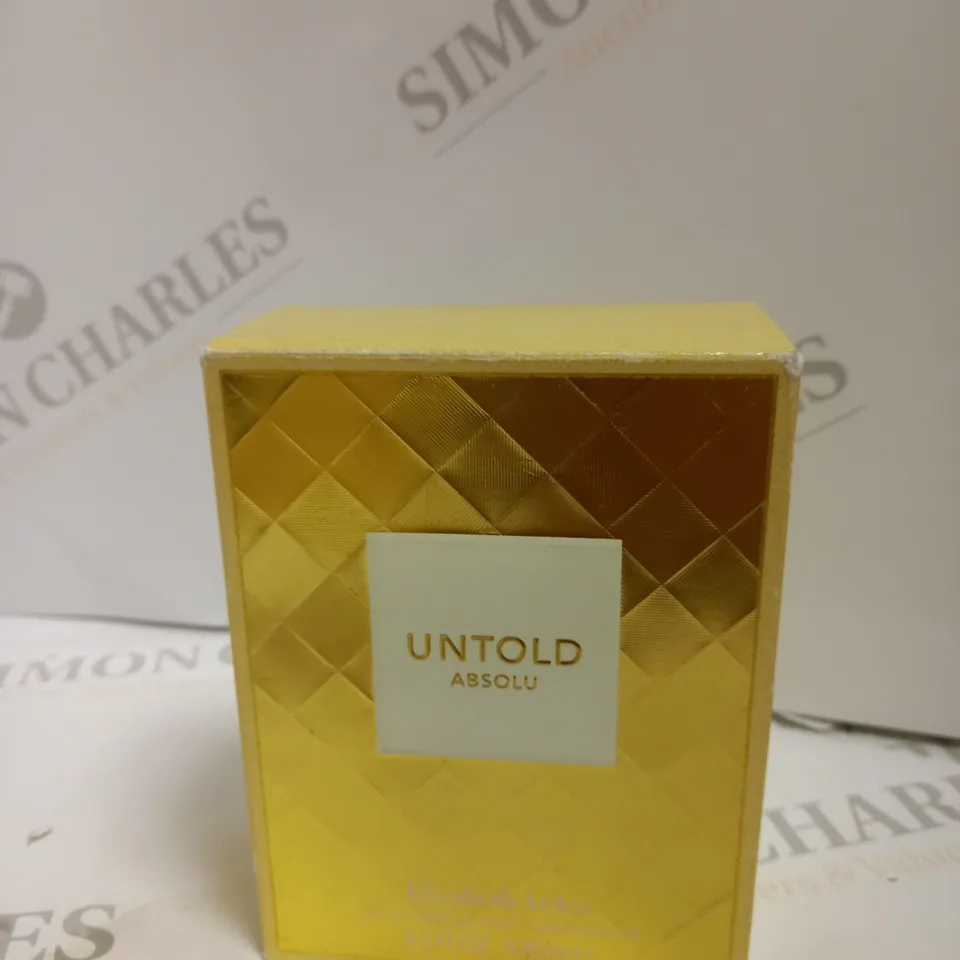 BOX OF APPROX 10 UNTOLD ABSOLU ELIZABETH ARDEN EAU DE PARFUM SPRAY 100ML