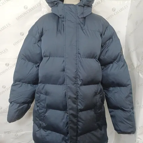 HOLLISTER ULTIMATE PUFFER COLLECTION NAVY HEAVY PADDED COAT - LARGE