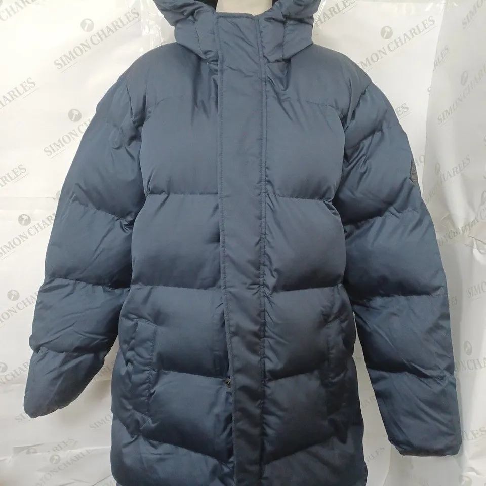 HOLLISTER ULTIMATE PUFFER COLLECTION NAVY HEAVY PADDED COAT - LARGE