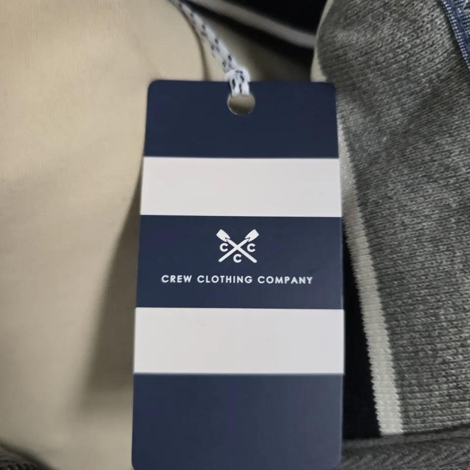 CREW CLOTHING COMPANY CLASSIC 1/2 ZIP SWEATSHIRT – GREY MARL, MEN'S XL