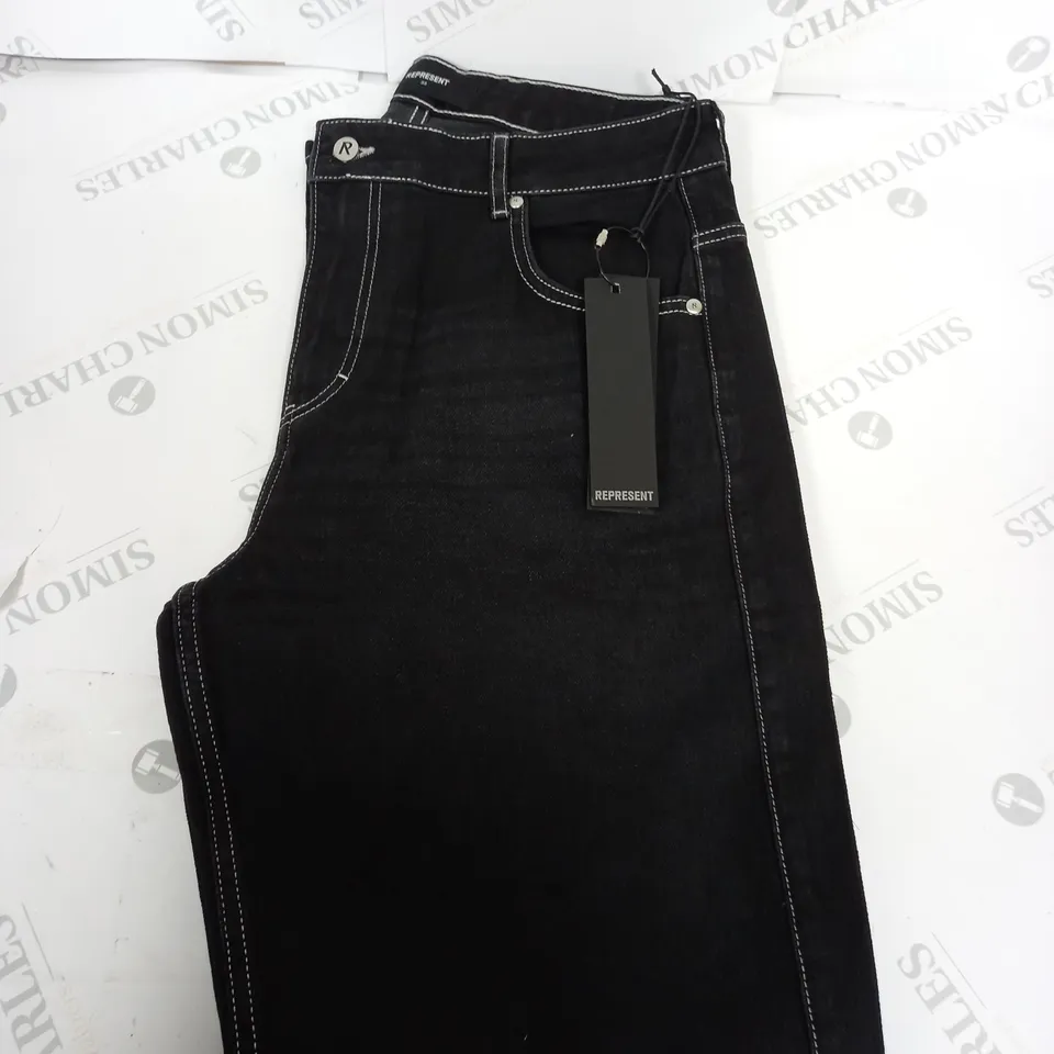 REPRESENT R25 SPLIT DENIM JEANS SIZE 33