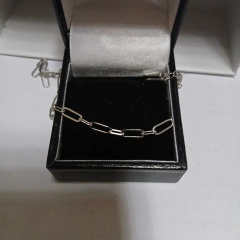 DIAMONIQUE 0.5CT TW PAPERCLIP BRACELET STERLING SILVER 