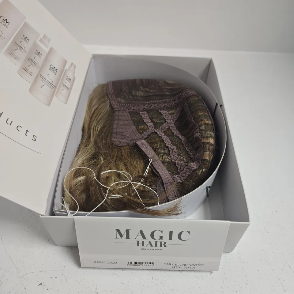 BOXED GISELA MAYER MAGIC HAIR MAGIC CLOUD DARK BLONDE ROOTED HAIR EXTENSION