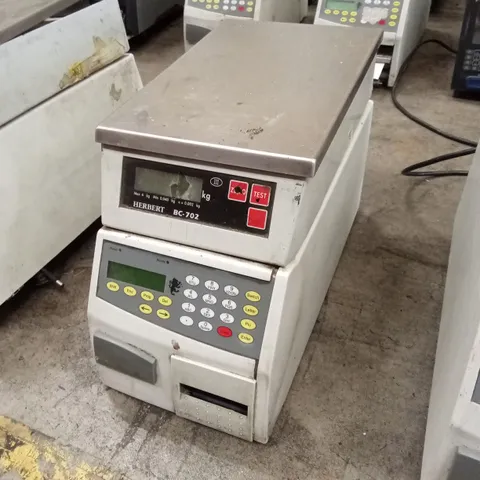 HERBERT BC-702 CHECK-WEIGHING SCALE & LABELER 
