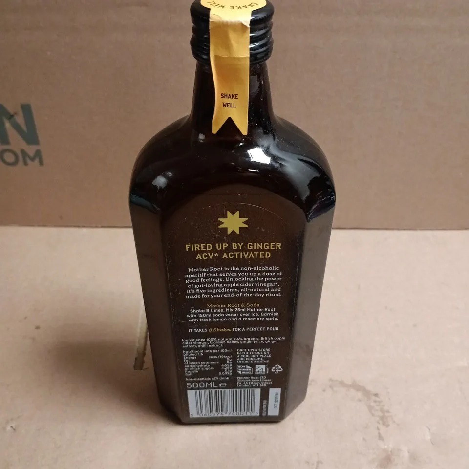 MOTHER ROOT GINGER NON-ALCOHOLIC APERITIF – 500ML