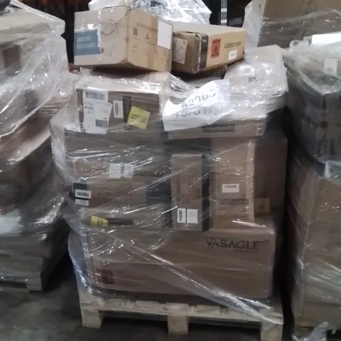 PALLET OF ASSORTED HOUSEHOLD GOODS AND PRODUCTS TO INCLUDE;FOLDABLE WASHING MACHINE,CORNER BRACKET,FILE CABINET 