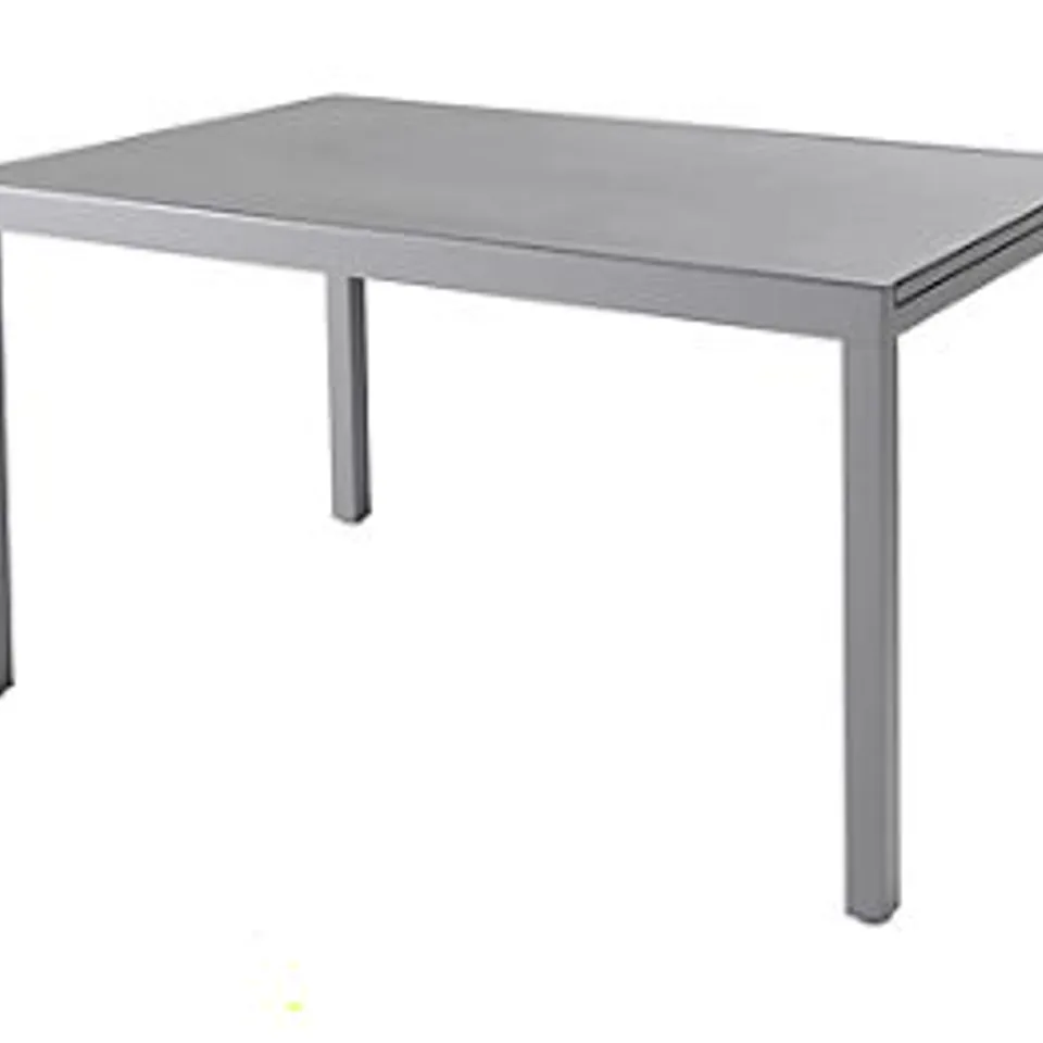BOXED MOOREA ALUMINIUM TABLE WITH TEMPERED GLASS TOP 200X90X75CM