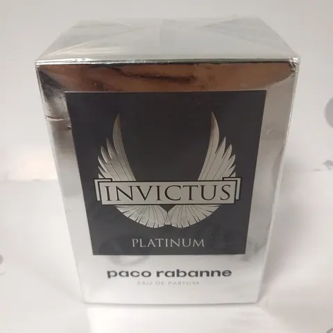 BOXED AND SEALED PACO RABANNE INVICTUS PLATINUM EAU DE PARFUM SPRAY 50ML