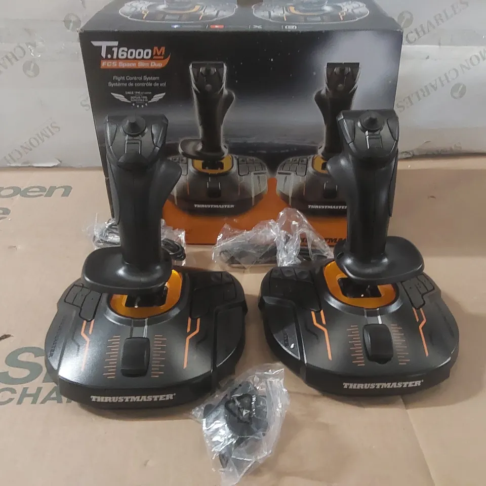 BOXED THRUSTMASTER T.16000M SPACE SLIM DUO FLIGHT CONTROL SYSTEM