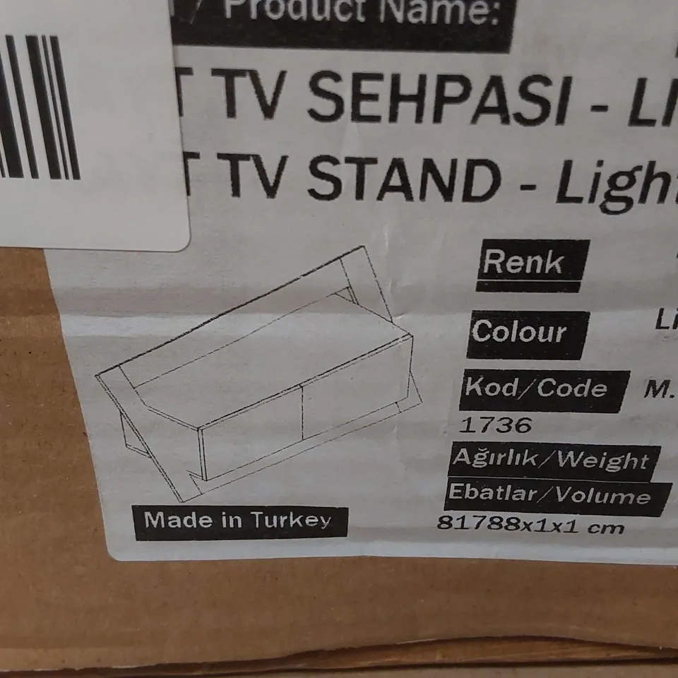 BRAND NEW BOXED KAYT TV UNIT - LIGHT MOCHA/ANTHRACITE 