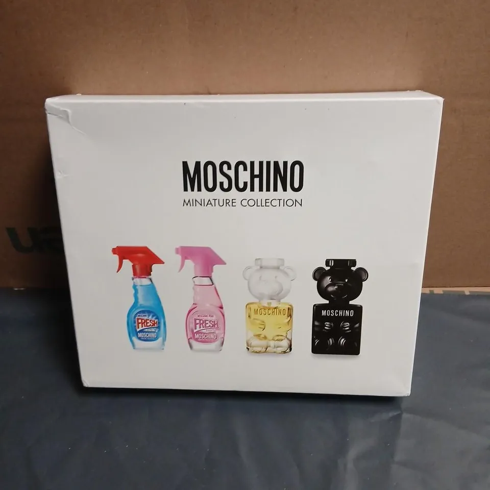 BOXED MOSCHINO MINIATURE COLLECTION