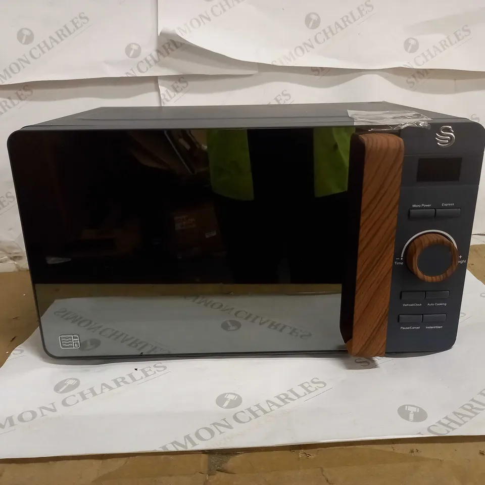 SWAN 20L NORDIC DIGITAL LED MICROWAVE - GREY