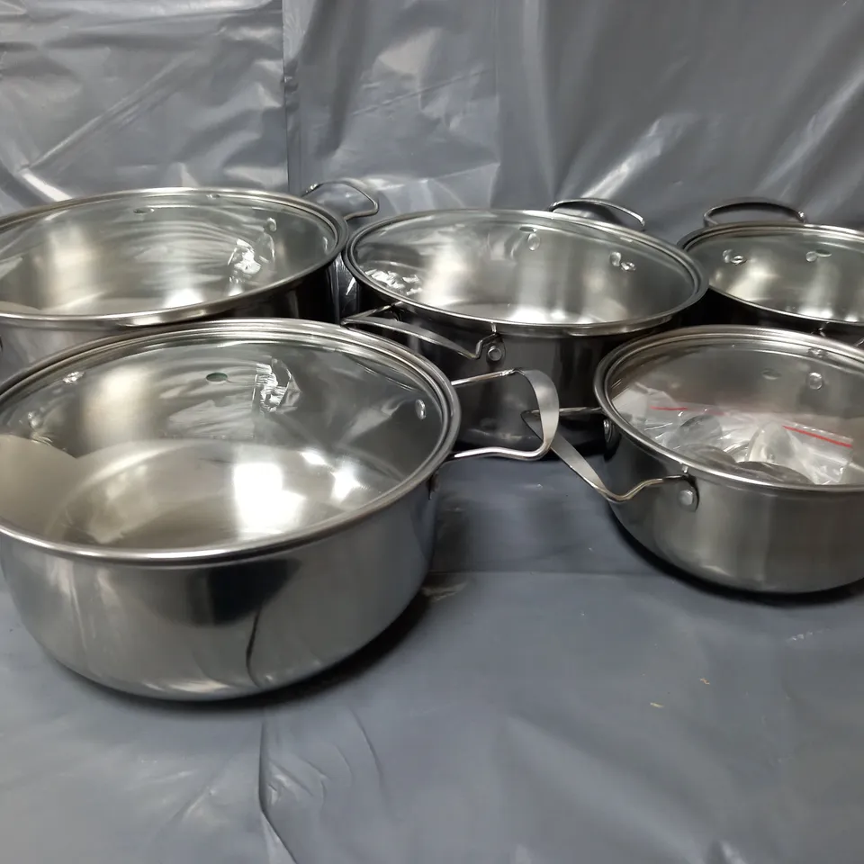 BOXED 10PCS STIANLESS STEEL WARE - COLLECTION ONLY