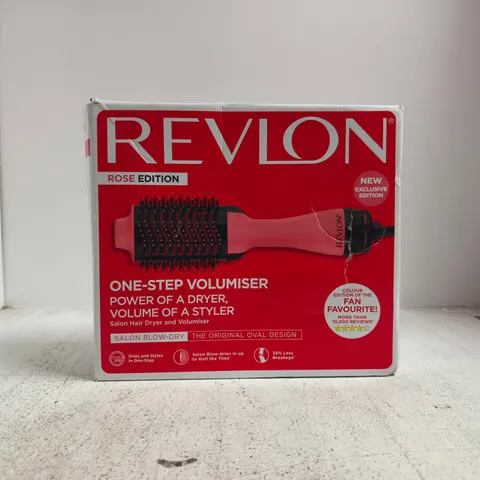 REVLON ONE-STEP VOLUMISER ROSE EDITION – HAIR DRYER & STYLER (BOXED)
