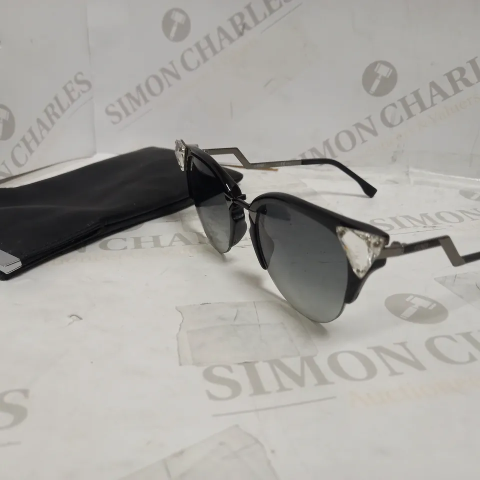 FENDI-STYLE DIAMANTE SUNGLASSES