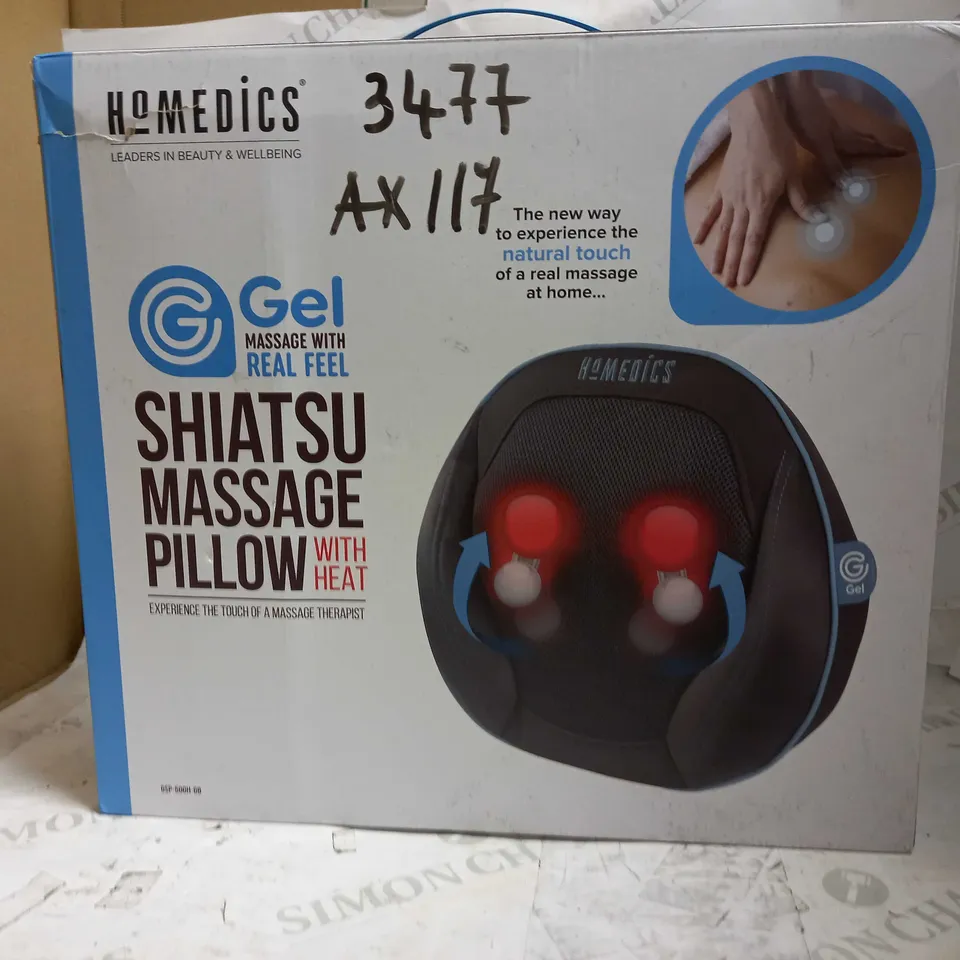 HOMEDICS GEL SHIATSU MASSAGE PILLOW