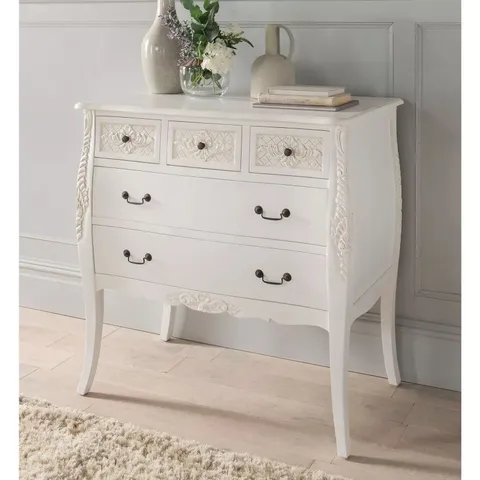 BRAND NEW HOMESDIRECT365 HOMES DIRECT 365 EMMANUELLE ANTIQUE FRENCH STYLE CHEST OF DRAWERS