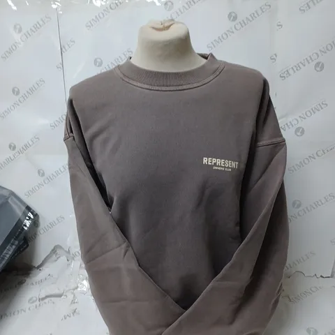REPRESENT OWNERS CLUB SWEATER - FOG- LARGE