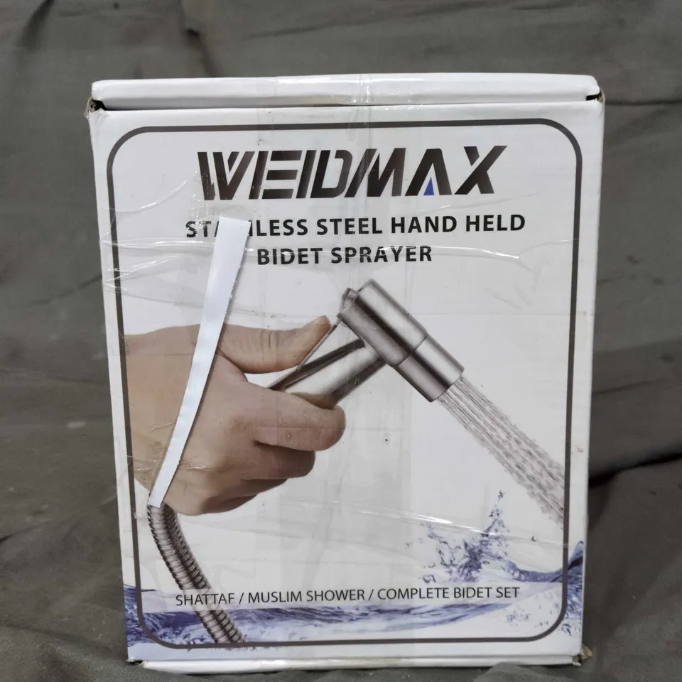 WEIDMAX STAINLESS STEEL HAND HELD BIDET SPRAYER 