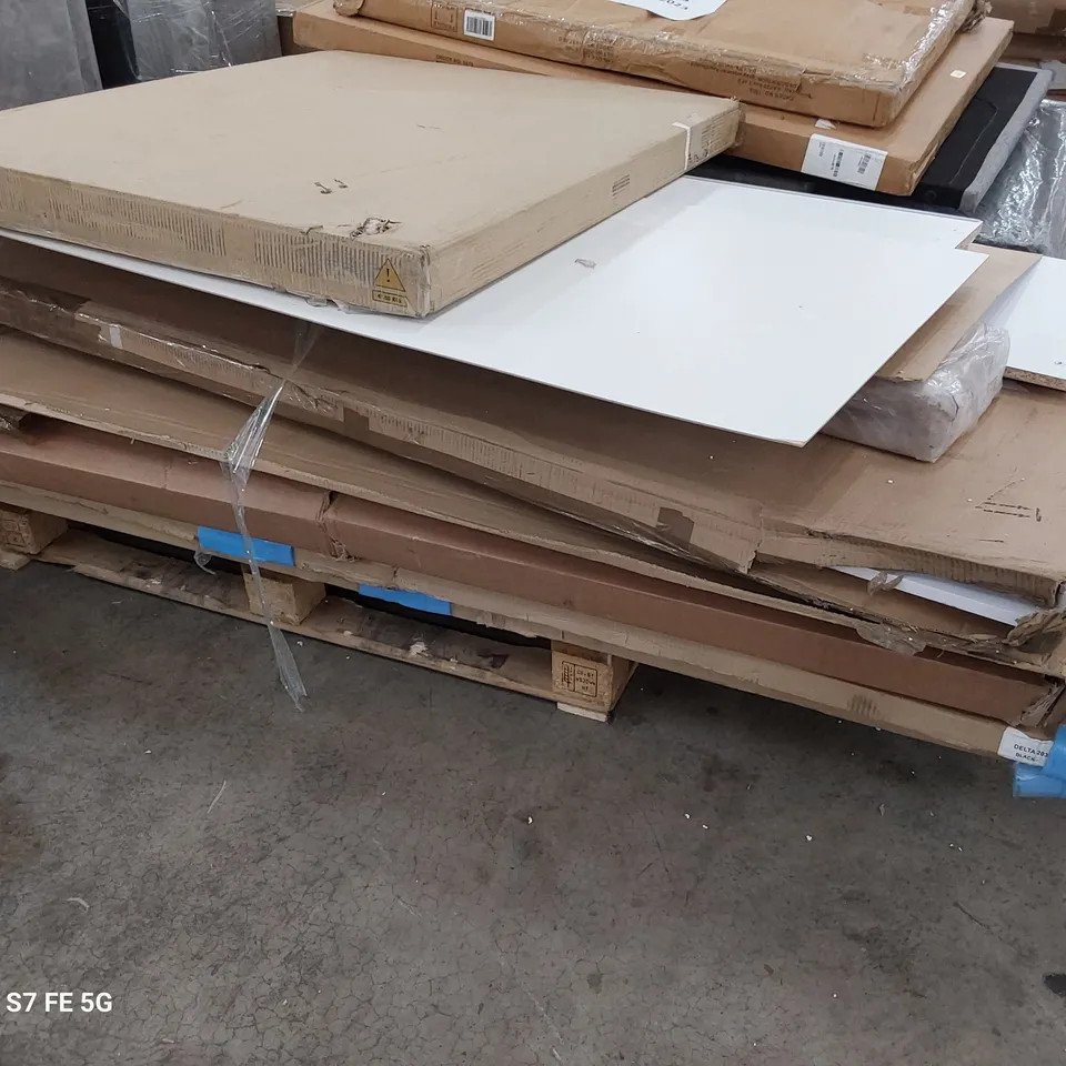 PALLET OF ASSORTED BOXED FURNITURE PARTS