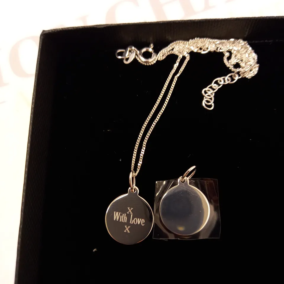 BEGINNINGS STERLING SILVER PERSONALISED PENDANT  RRP £32