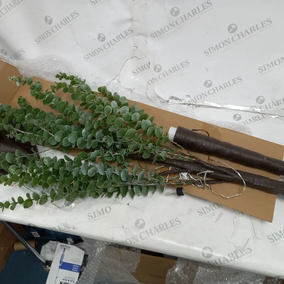 SARA DAVIES PRE-LIT INDOOR OUTDOOR EUCALYPTUS TREE - COLLECTION ONLY