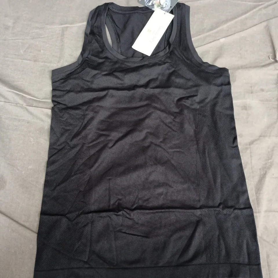 SWEATY BETTY ATHLETE SEAMLESS WORKOUT TANK TOP – BLACK, UK SIZE M