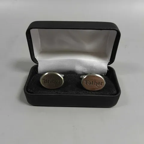 BOXED BRIDES FATHER CUFF LINKS