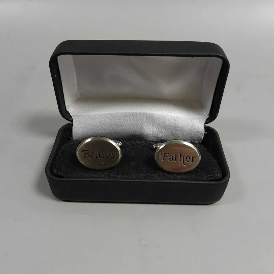 BOXED BRIDES FATHER CUFF LINKS 