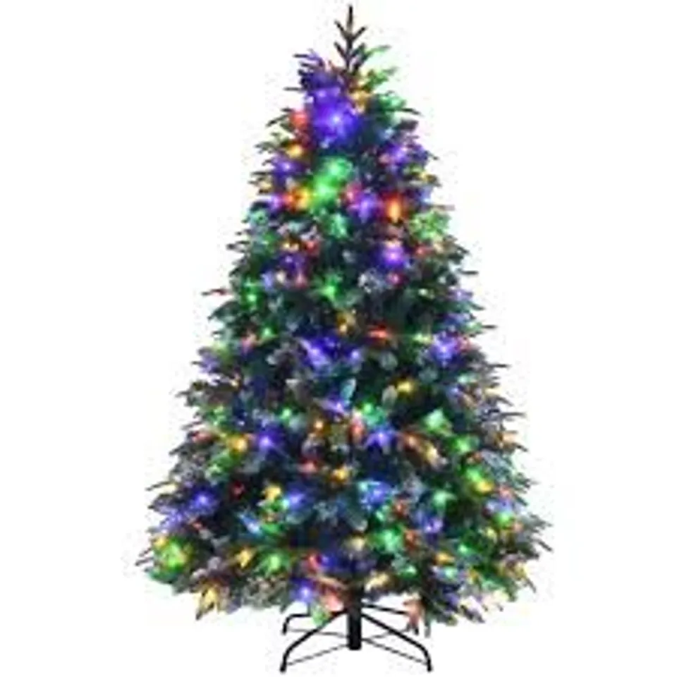 BOXED COSTWAY MULTICOLOUR LED PRE-LIT ARTIFICIAL CHRISTMAS TREE 5FT