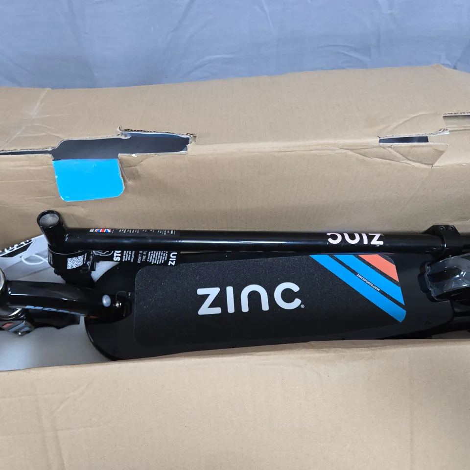 BOXED ZINC MODEL Z KIDS ELECTRIC SCOOTER - BLACK 