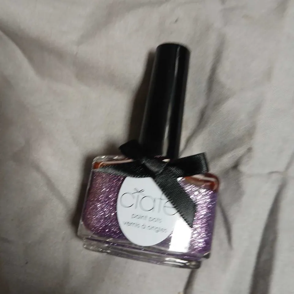 BOX OF APPROXIMATELY 162 CIATÉ LONDON HELTER-SKELTER NAIL POLISH – PURPLE GLITTER, 13.5 ML-NO EXPIRY DATE SHOWN 