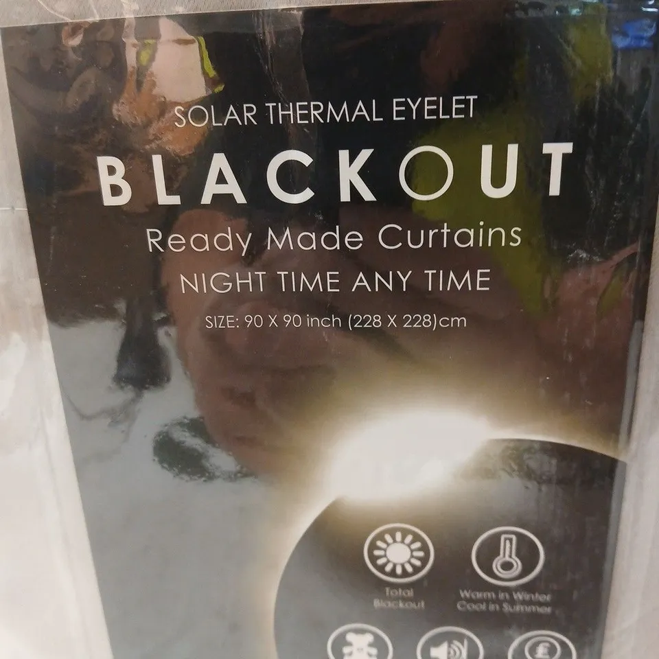 BLACKOUT READY MADE CURTAINS – 90 X 90 INCHES (228 X 228 CM)