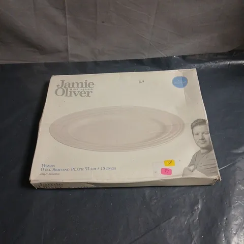 JAMIE OLIVER 13 INCH FINE DINNERWARE WAVES OVAL SERVING PLATE