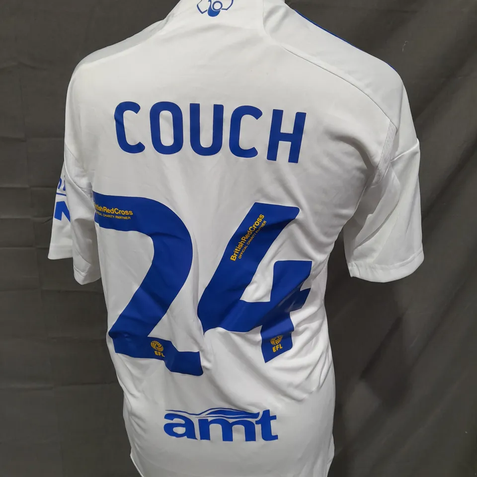 ADIDAS LEEDS FOOTBALL CLUB SHIRT - CROUCH 24 - SMALL