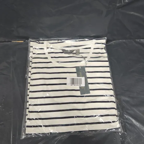 BOX OF APPROXIMTAELY 10 RUTH LANGSFORD STRIPE LONG SLEEVE TOP