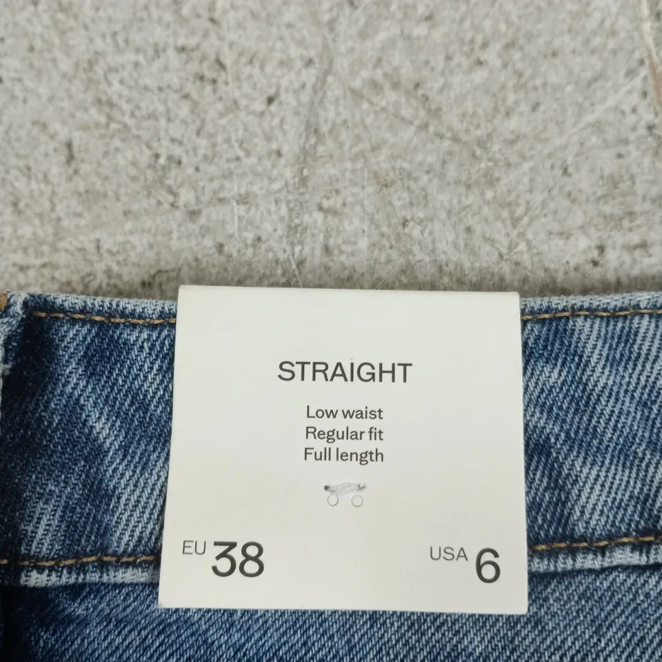 MANGO WOMEN'S JEANS – STRAIGHT, LOW WAIST, FULL LENGTH, EU 38 (US 6)