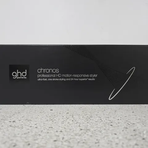 BOXED GHD CHRONOS PROFESSIONAL HD MOTION RESPONSIVE STYLER 