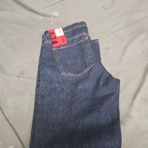 HUGO BOSS JEANS NAVY – UK 33, 33W X 34L REGULAR, TAPERED
