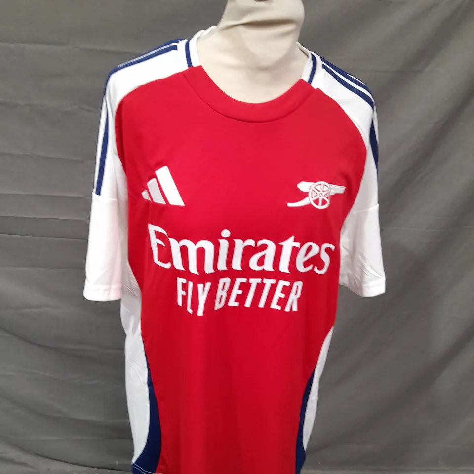 ADIDAS ARSENAL FOOTBALL CLUB SHIRT - WHITE 4 - LARGE