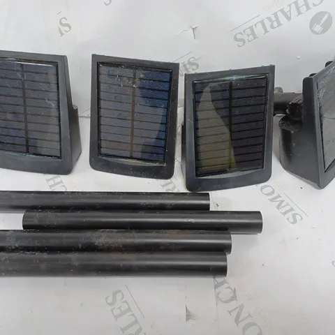 BOXED 4 BIONIC COLOR BURST SOLAR POWERED LIGHTS