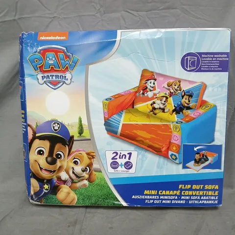 BOXED PAW PATROL FLIP OUT MINI SOFA 